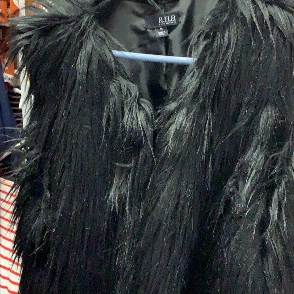 BF SALE - A.N.A Faux Fur Open Front Vest